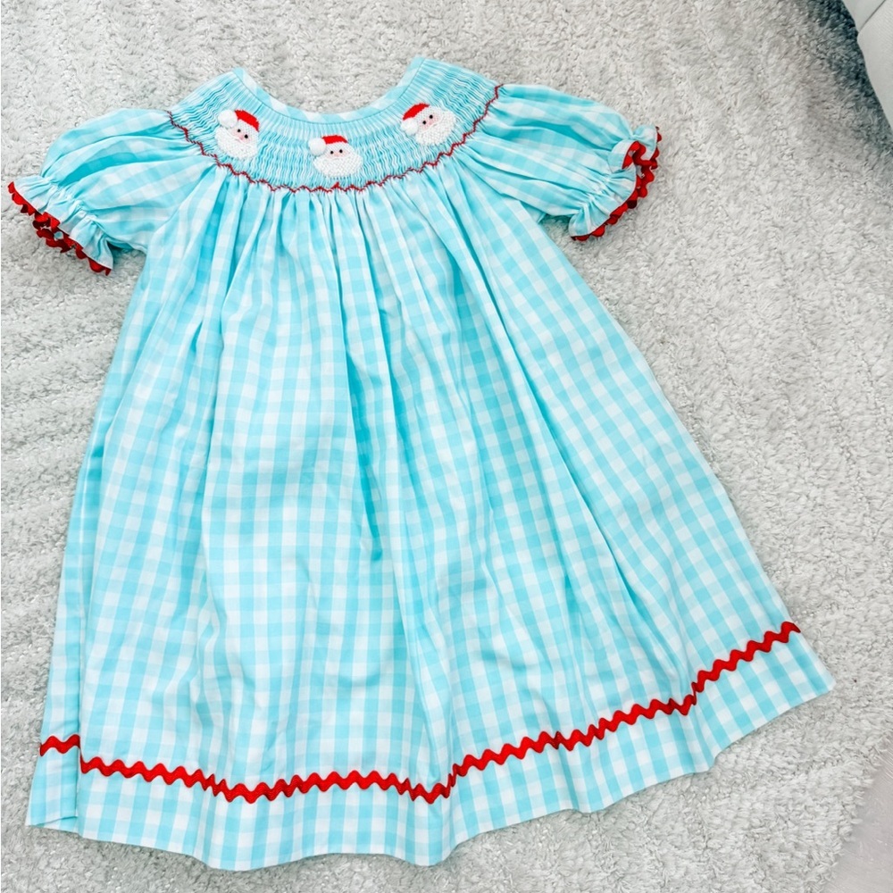 Like New! Toddler Girl’s Smock Santa Dress - Size 3T